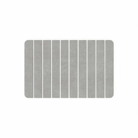 CASTELLO USA Diatomite Quick Dry Stone Bath Mat - Gray, Medium CB-DBM-G